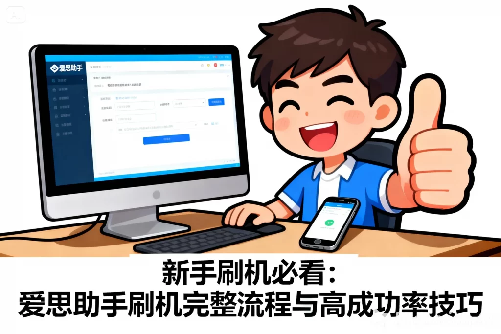 新手刷机必看：爱思助手刷机完整流程与高成功率技巧
